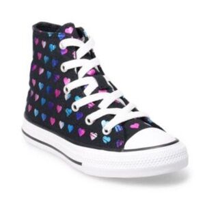 Converse Heart Foil Little Kid Girls' High-Top Sneakers